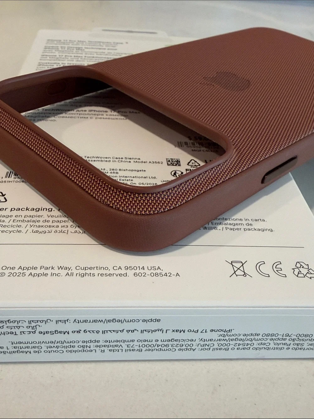 Apple TechWoven iPhone 17 Pro Max Case - Sienna - Almost New